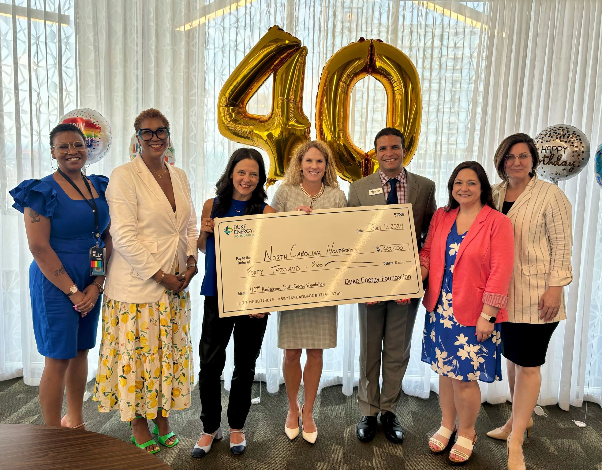 $10,000 Grant awarded to  North Carolina Center for Nonprofits, United Way of North Carolina, North Carolina Community College System Foundation, and North Carolina American Association of Blacks in Energy.